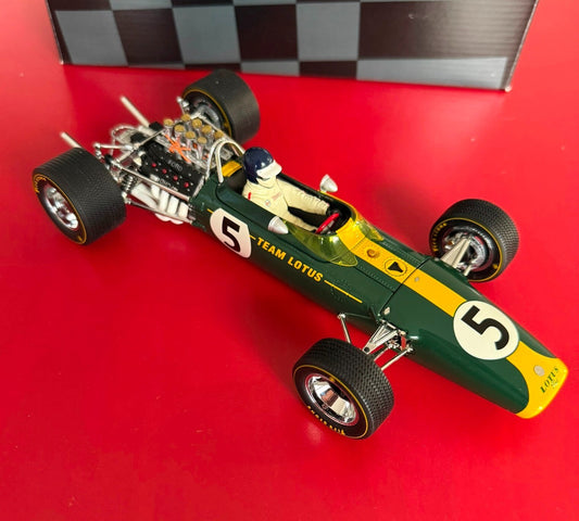 EXOTO. GRAND PRIX CLASSICS. LOTUS FORD TYPE 49. No. 5. TEAM LOTUS. 1/18 SCALE.