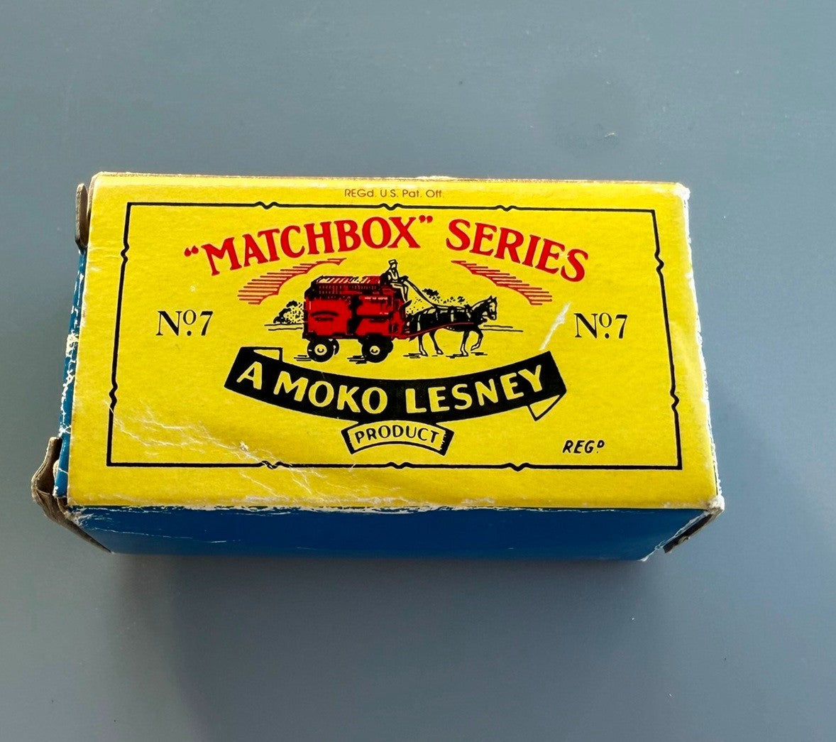 Matchbox Lesney Moko No.7 Horse Drawn Milk Float Pasteurised Milk w/ Box