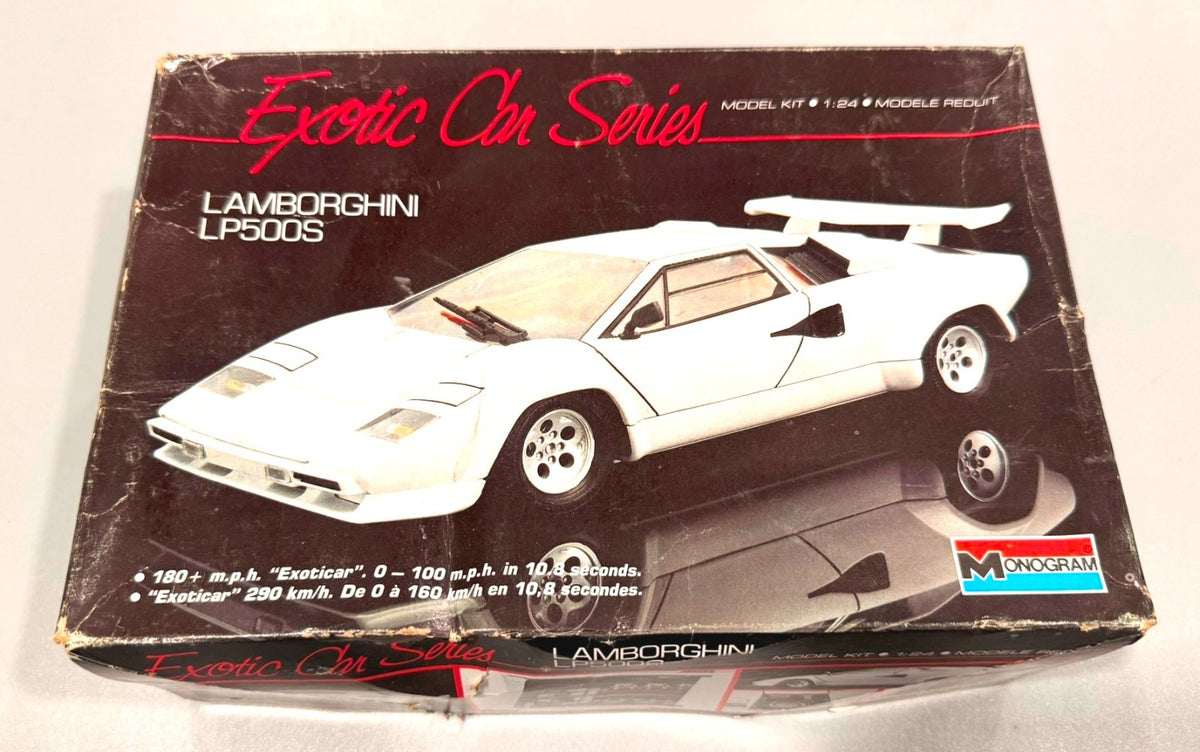 Monogram Exotic Car Series Lamborghini LP500S 1/24 Model Kit #2769 Vintage