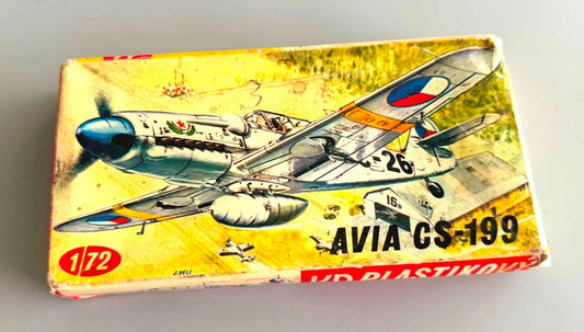 KP Avia CS-199 1/72 Scale Model Kit Vintage Kovozávody Prostějov Czech Fighter