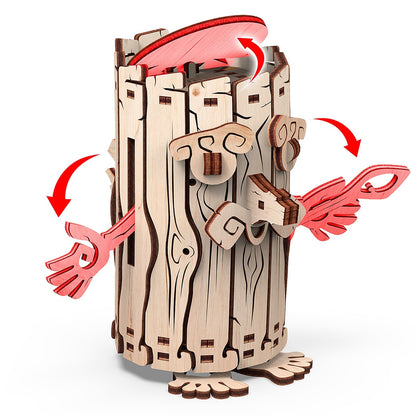 Mr.Playwood Forest Spirit "Moneybox" Mechanical Wooden Model