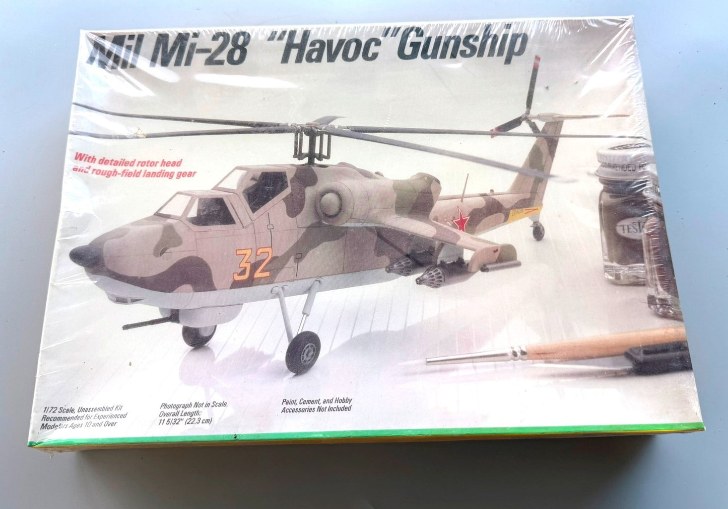 Testors 1/72 Mil Mi-28 Havoc Gunship Helicopter Model Kit Italeri 636