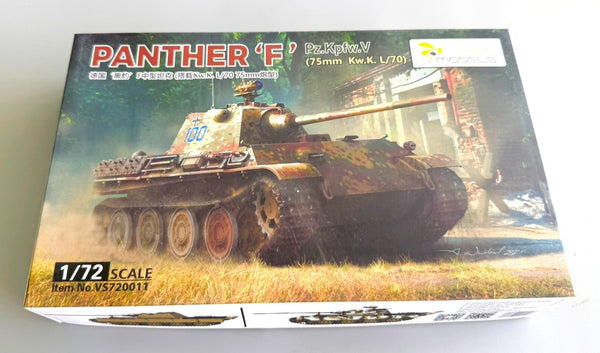 VESPID MODELS. VS720011. PZ.KPFW.V PANTHER AUSF.F (75MM KW.K. L/70). 1/72 SCALE