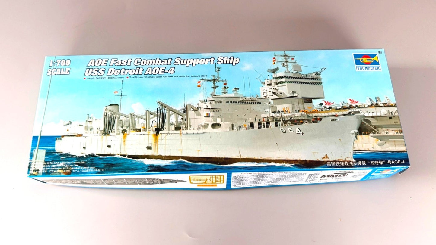 Trumpeter USS Detroit AOE-4 1/700 Fast Combat Support Ship Model Kit 05786