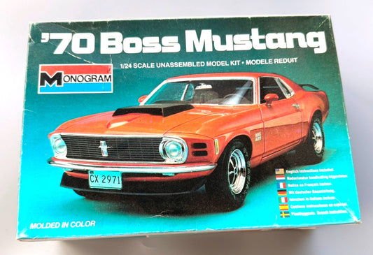 Monogram '70 Boss Mustang 1/24 Scale Plastic Model Kit 2282