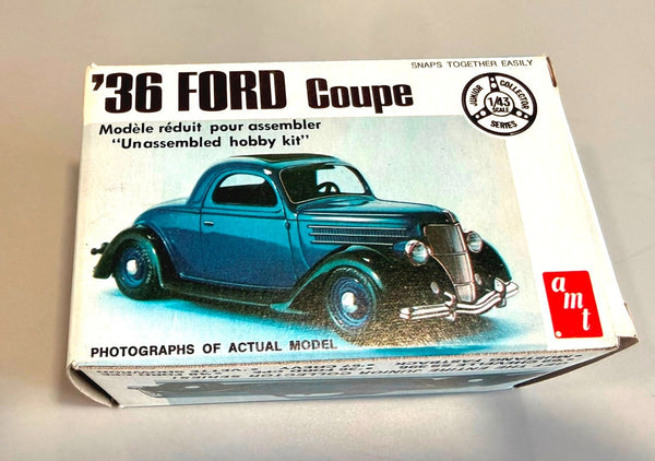 AMT 1936 Ford Coupe 1/43 Scale Junior Collector Series Hobby Kit T109 Vintage