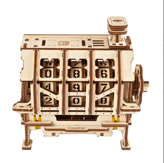 UGears STEM Lab Counter Wooden 3D Puzzle, Model 70130