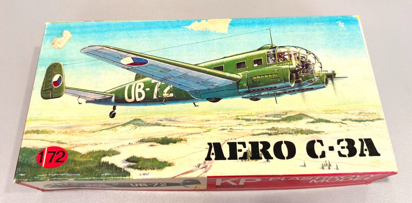 KP (KOVOZÁVODY PROSTĚJOV) AERO C-3A (UB-72) 1/72 SCALE PLASTIC MODEL KIT