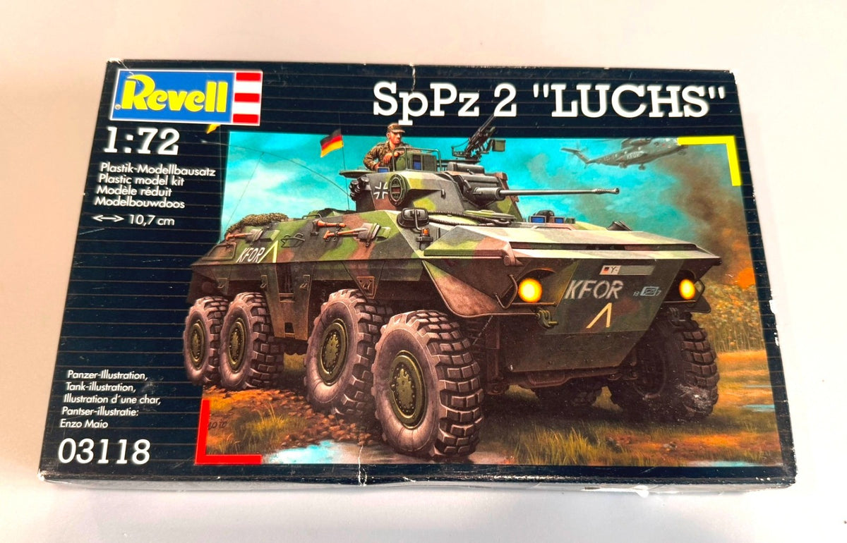 Revell SpPz 2 “Luchs” German Armored Reconnaissance Vehicle 1/72 Model Kit 03118
