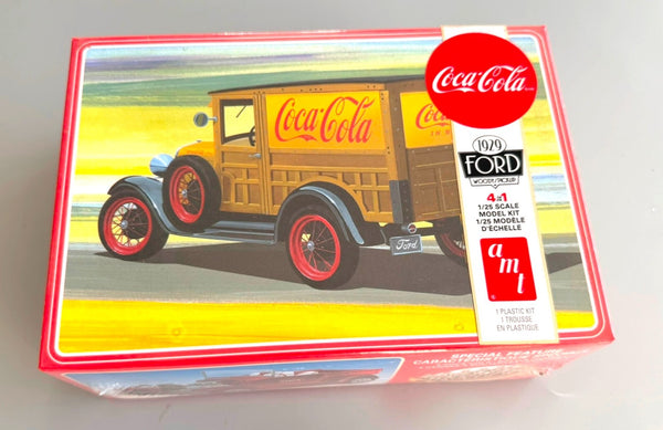 AMT Coca-Cola 1929 Ford Woody Pickup 1/25 Scale Model Kit AMT1333M/12 Sealed