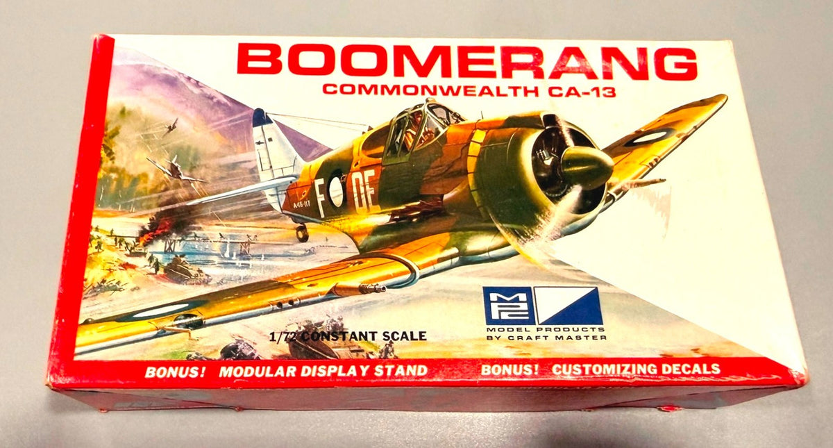 MPC Boomerang Commonwealth CA-13 Aircraft – 1:72 Scale Model Kit – No. 5008-50