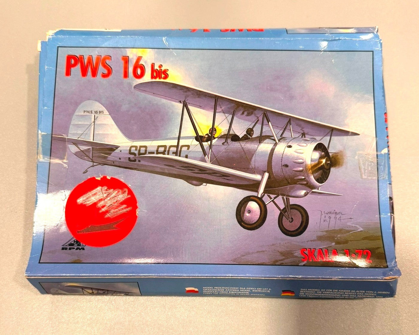 RPM PWS 16bis 1/72 Model Kit #MK72028 Polish WWII Trainer Aircraft