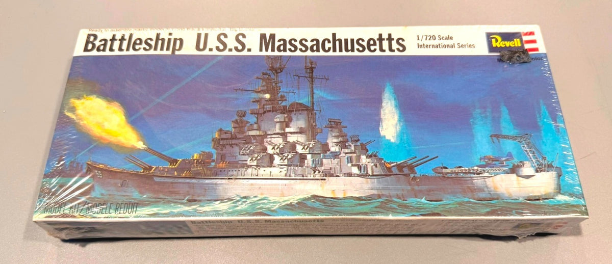 Revell Battleship U.S.S. Massachusetts 1/720 Scale Model Kit #H-485