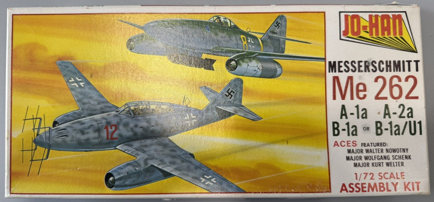 Jo-Han A-104 Messerschmitt Me 262 A-1a A-2a B-1a/U1 1:72 Scale Model Kit