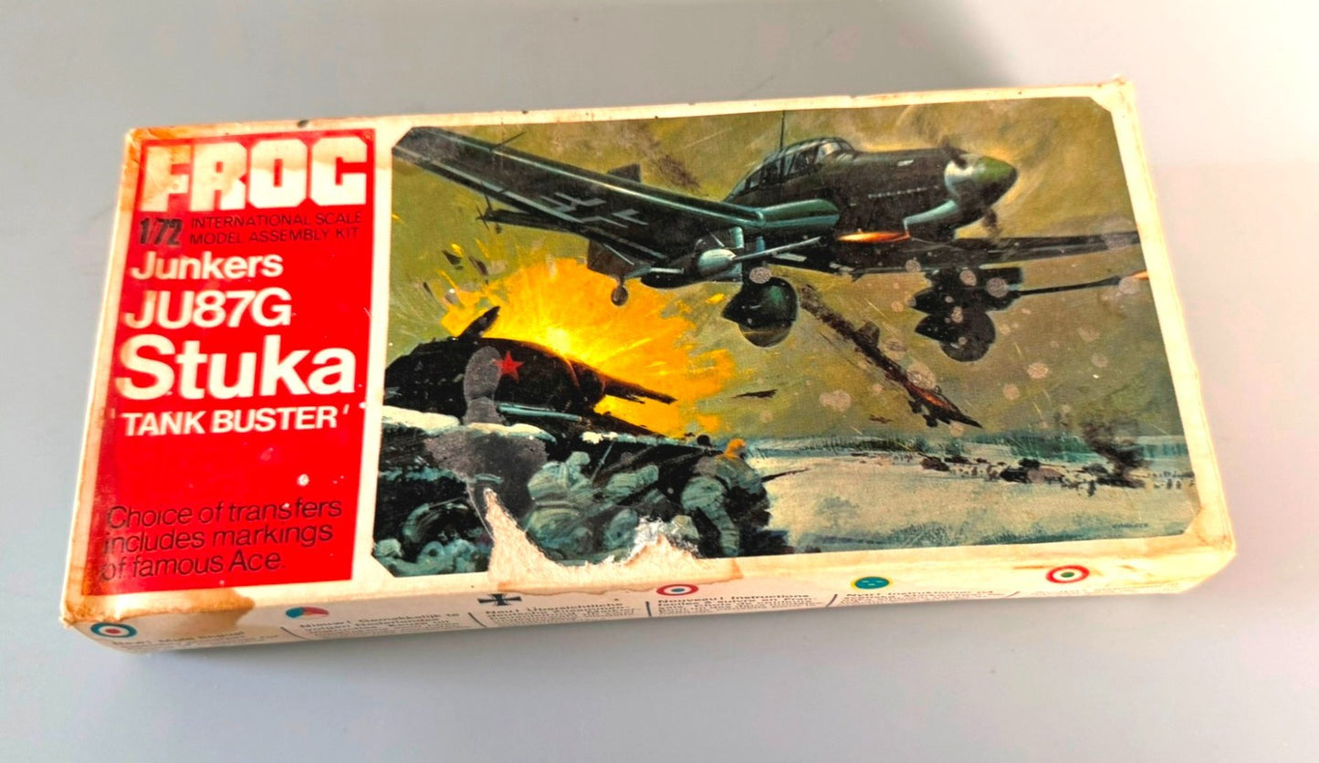 FROG JU87G Stuka Tank Buster 1/72 Vintage Model Kit F195