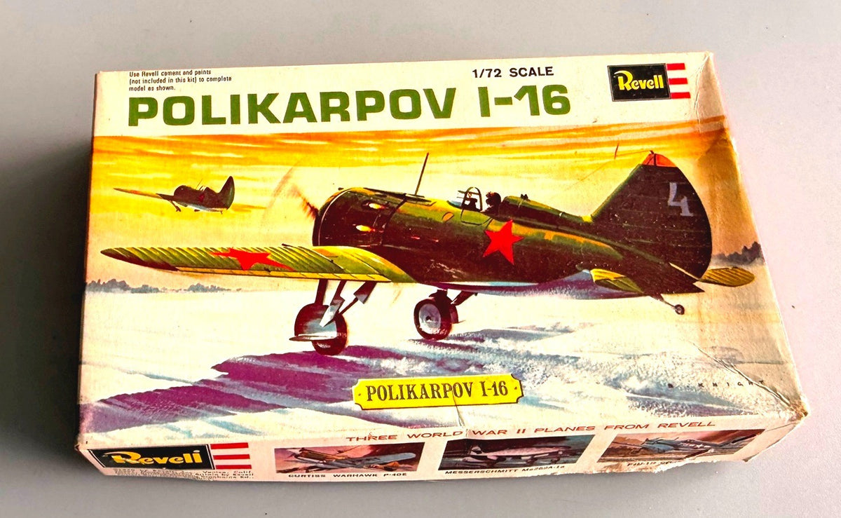 REVELL POLIKARPOV I-16 1/72 Scale Model Kit Vintage H-635 WWII Aircraft