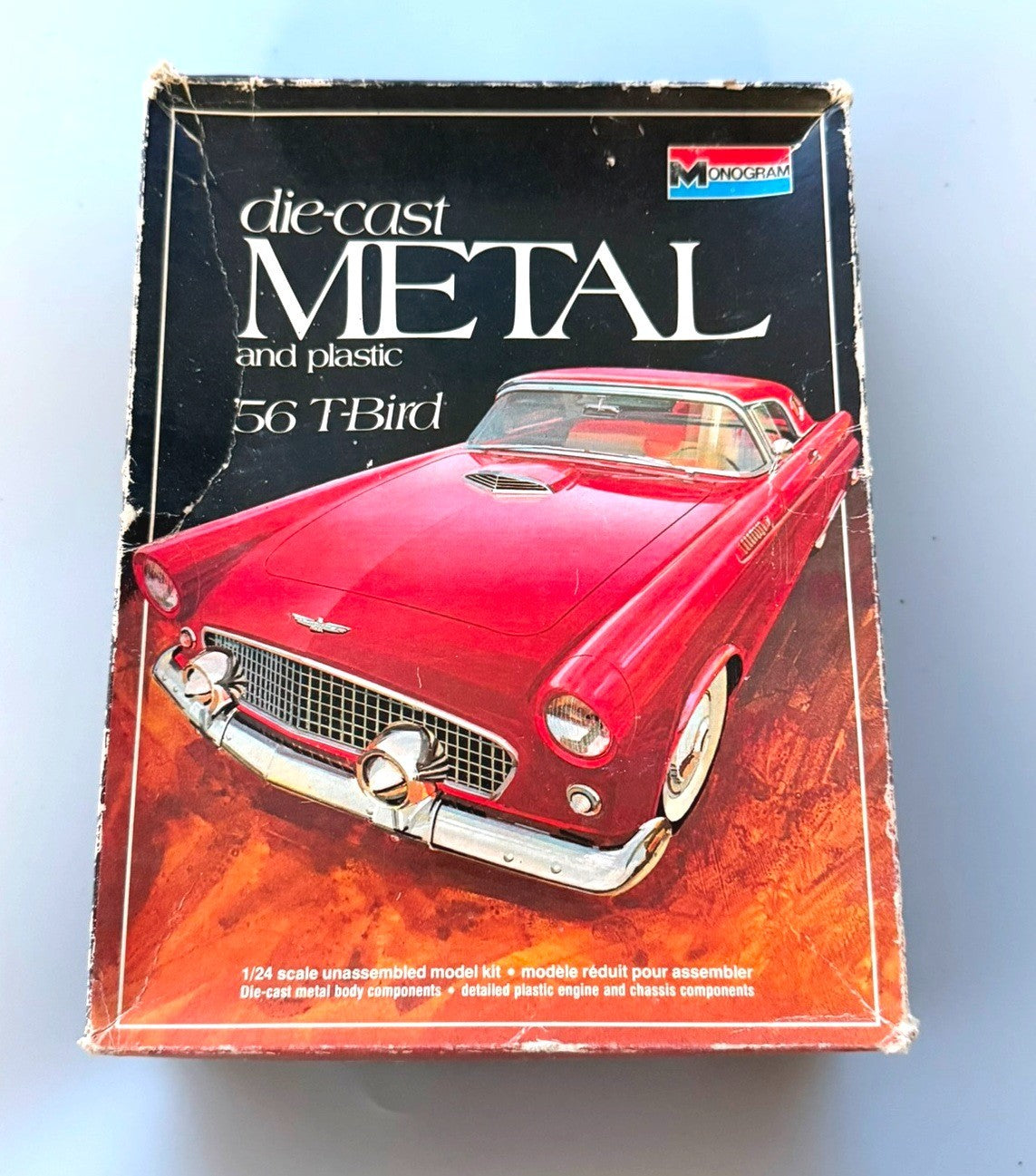 Monogram 6101 Die-Cast Metal '56 T-Bird 1/24 Scale Model Kit