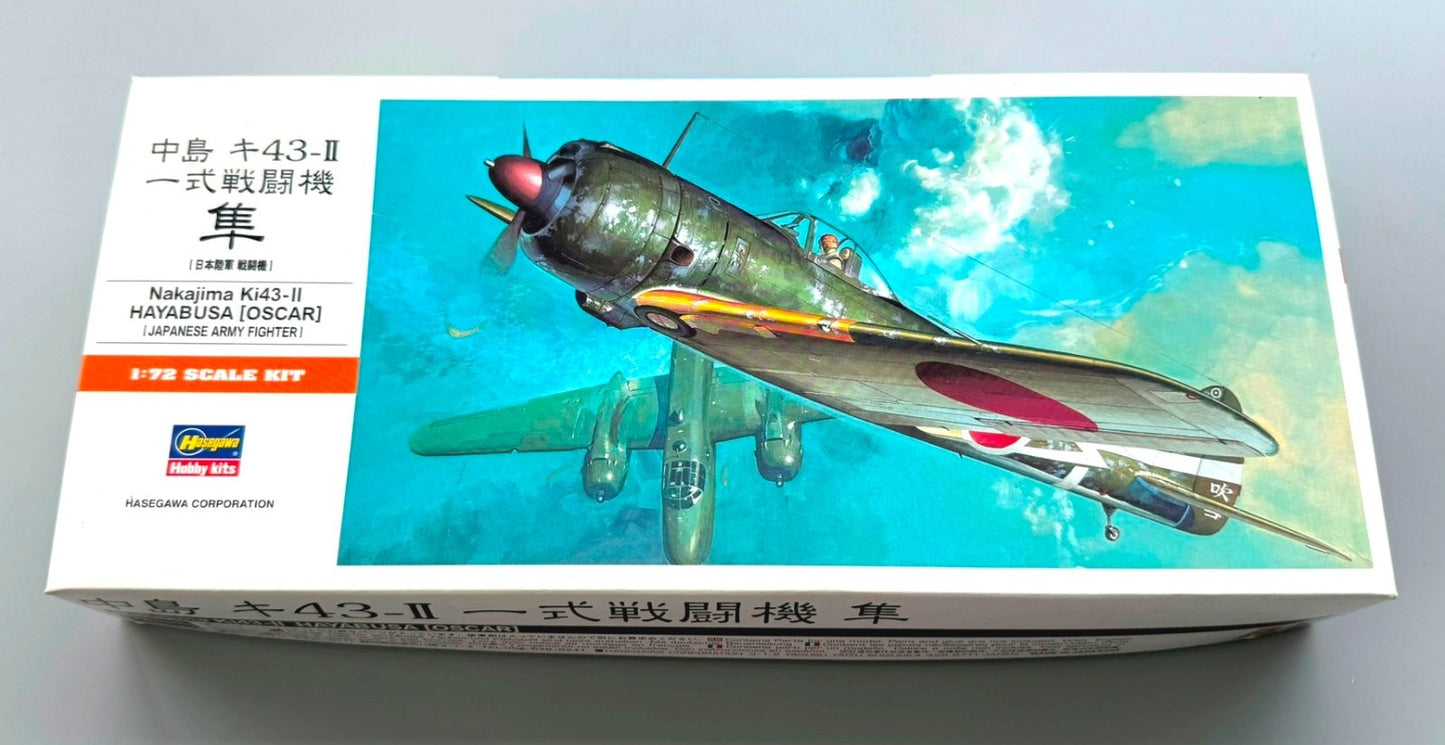 Hasegawa Nakajima Ki-43-II Hayabusa Oscar 1/72 Model Kit 00131