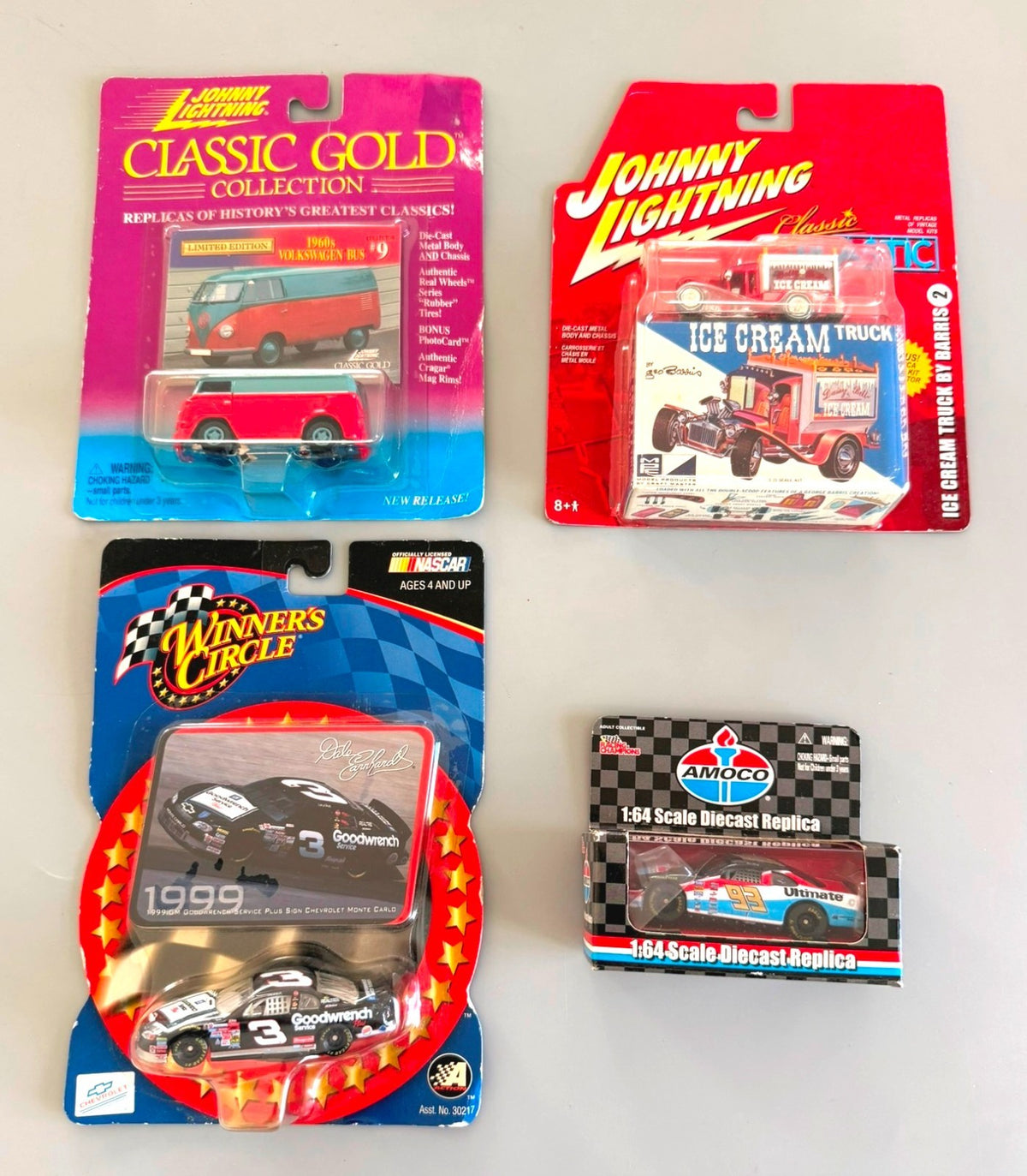 Lot of 4 Vintage Collectible Diecast Vehicles Cars & Trucks Assorted Brands