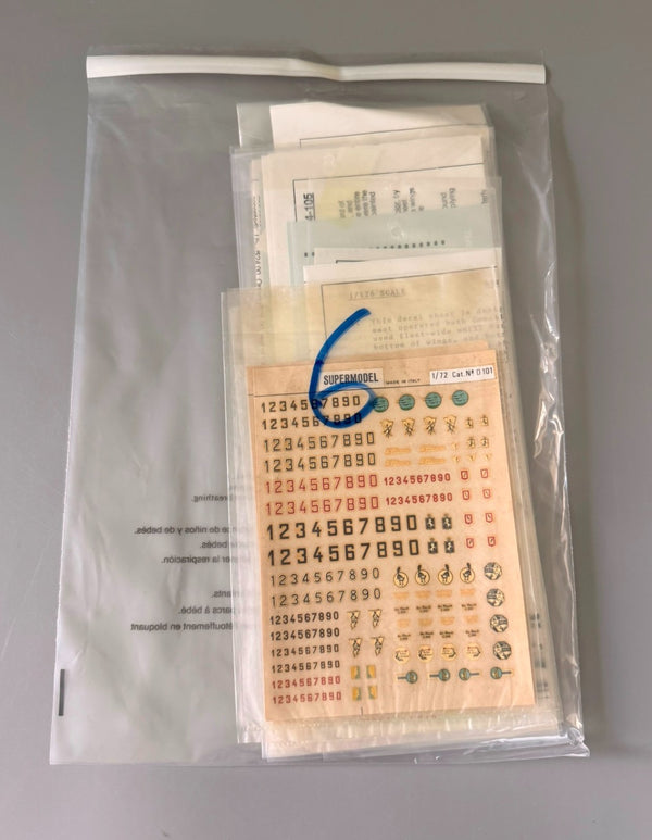 Vintage Plastic Model Kit Decal Sheets Lot of 10 Assorted. #6