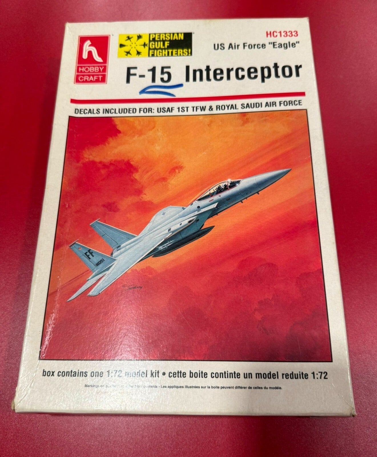 HOBBY CRAFT. F-15 INTERCEPTOR.  1/72 SCALE. No. HC1333.