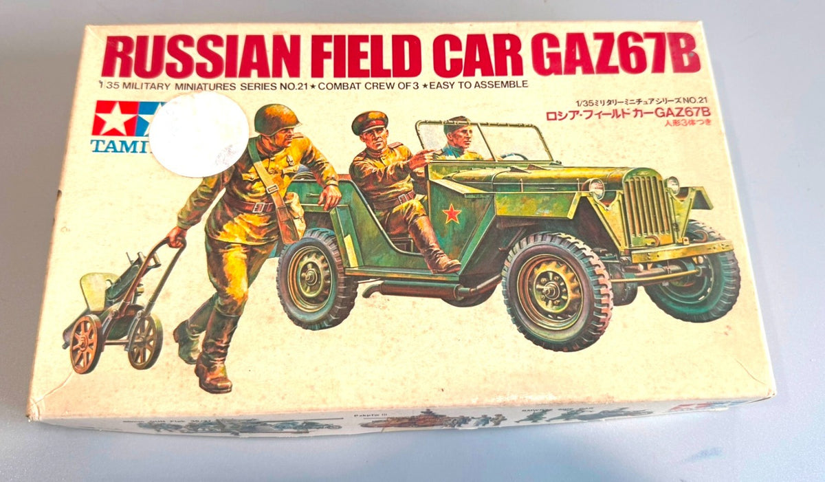 Tamiya Russian Field Car GAZ67B 1/35 Military Miniatures Model Kit No. MM121*250