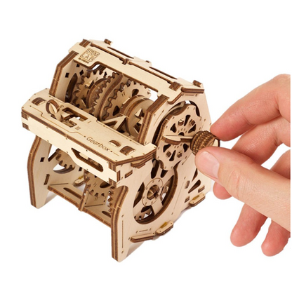 UGears STEM Lab Gearbox Wooden 3D Puzzle, Model 70131