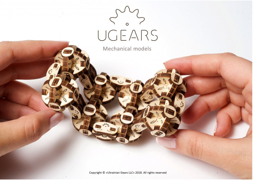 UGears Flexi-Cubus Wooden 3D Puzzle, Model 70049