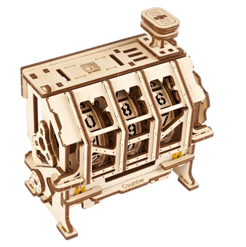 UGears STEM Lab Counter Wooden 3D Puzzle, Model 70130