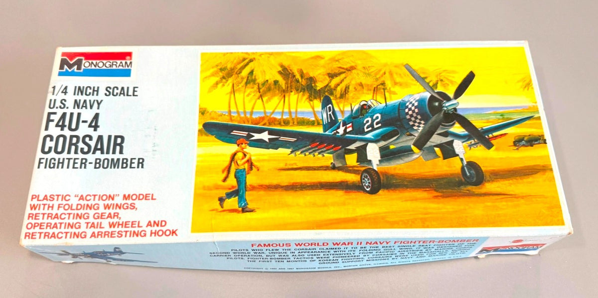 Monogram F4U-4 Corsair Fighter Bomber 1/48 Scale Model Kit #6833-0150