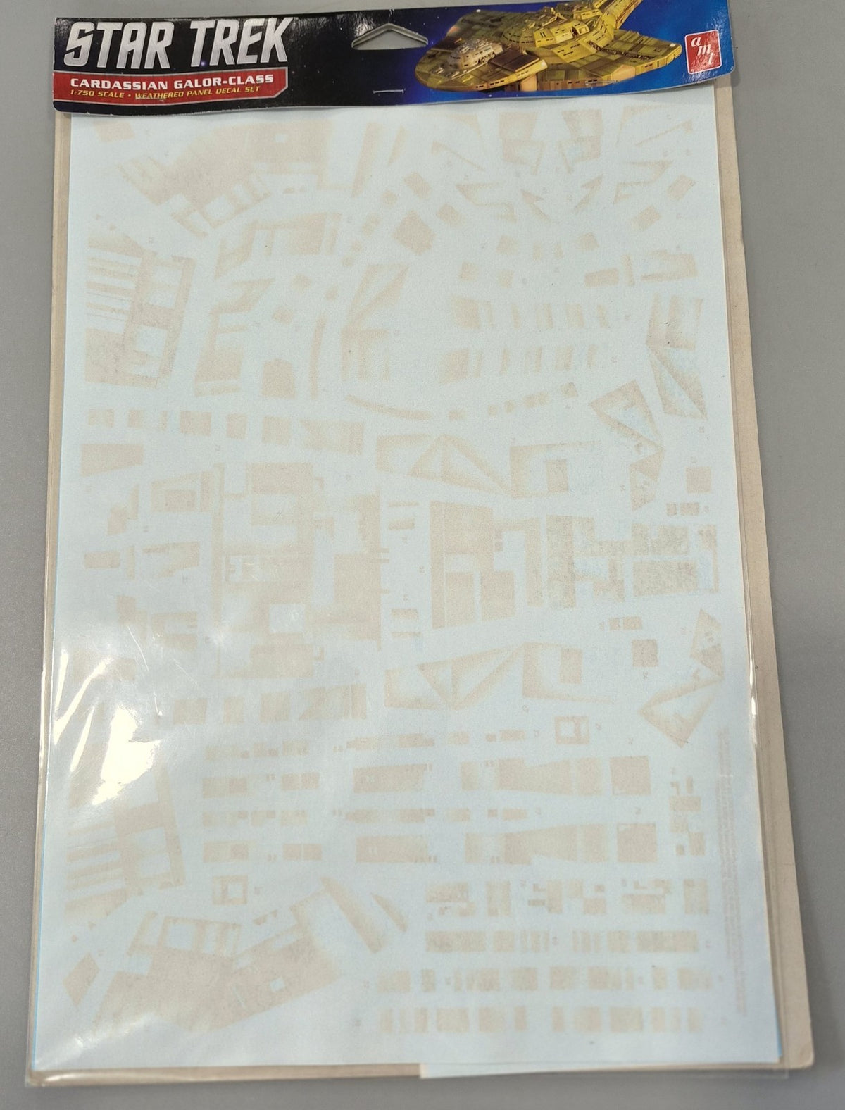 AMT AMT1028/12 Star Trek Cardassian Galor Class 1:750 Scale Weathered Decal Set