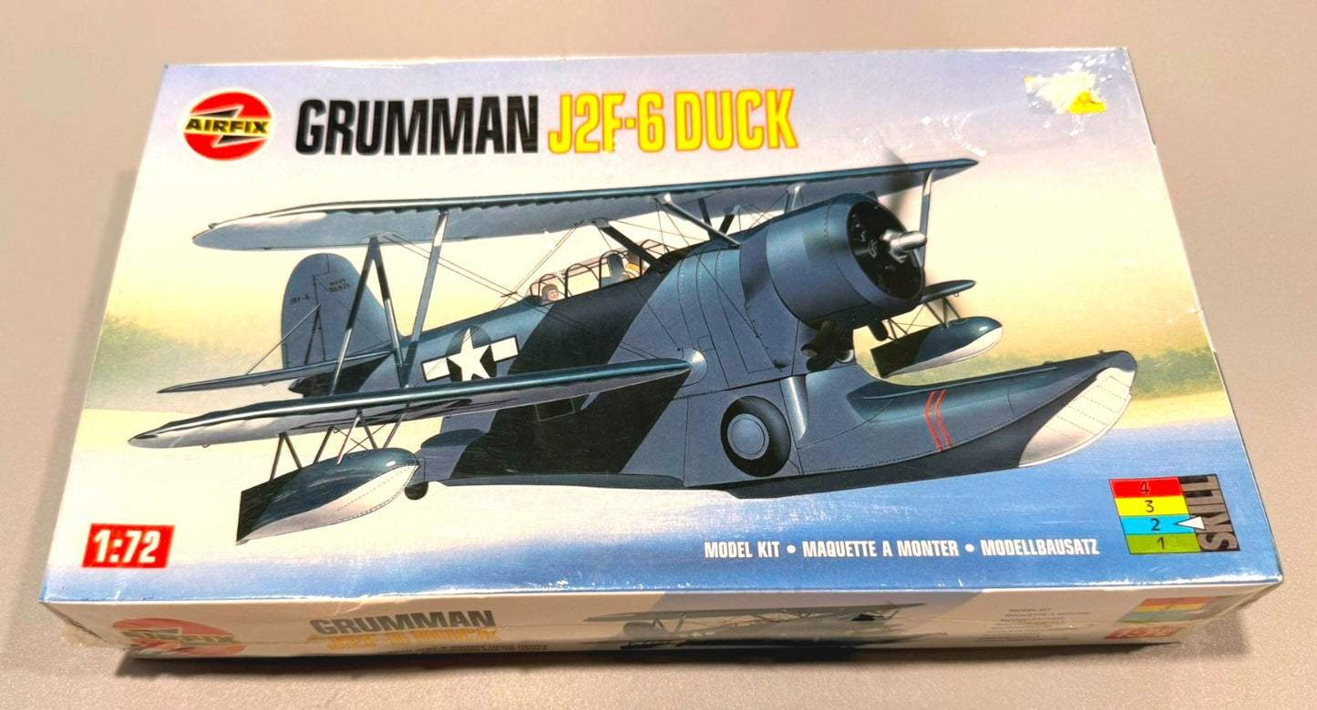 Airfix Grumman J2F-6 Duck 1/72 Model Kit #03031 Sealed WWII US Navy Seaplane