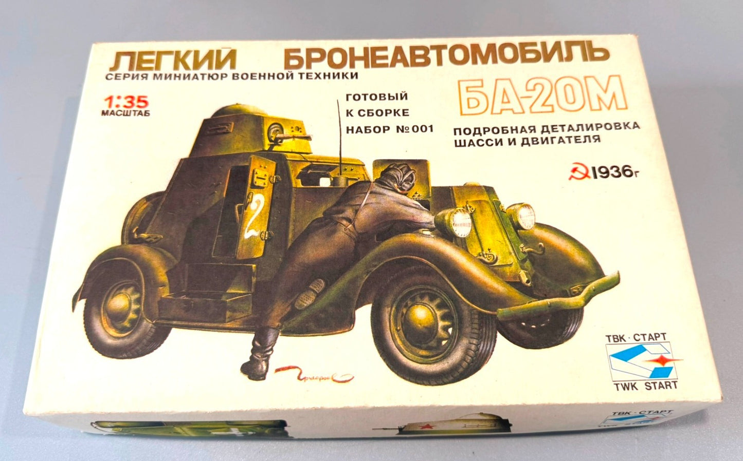 STC Start BA-20M Soviet Light Armored Car 1/35 Plastic Model Kit No. 001