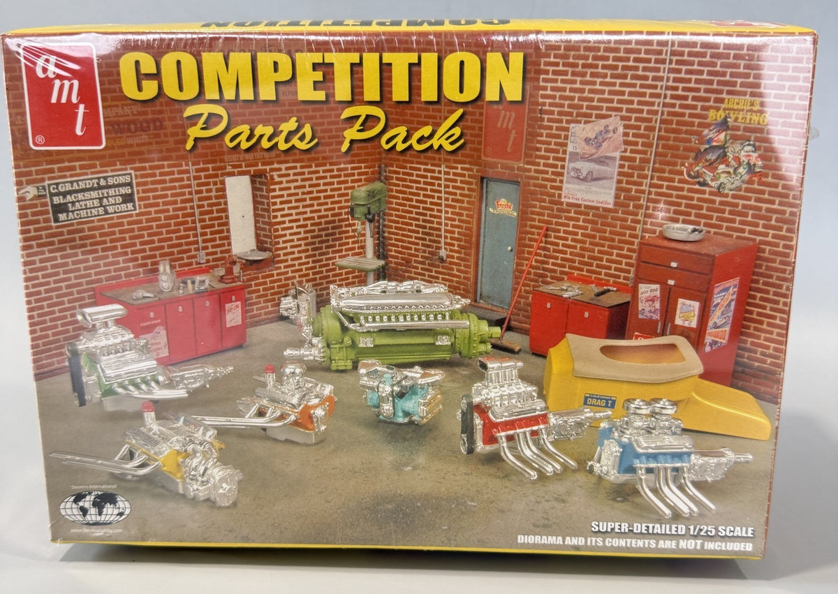 AMT 38677 Competition Parts Pack 1:25 Scale Engines Ford T Model Kit Sealed