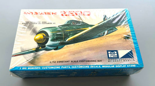 MPC Mitsubishi Zero 1/72 Scale Aircraft Model Kit Sealed #7006-70