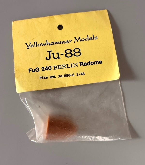 Yellowhammer Models 1/48 Ju-88 FuG 240 Berlin Radome Resin Conversion Set