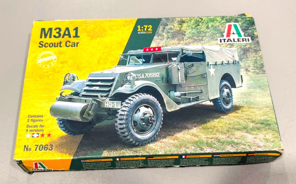 Italeri M3A1 Scout Car 1:72 Scale Model Kit #7063