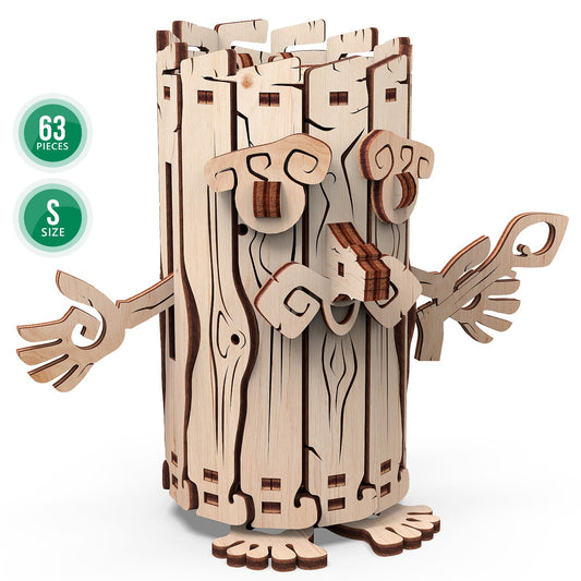 Mr.Playwood Forest Spirit "Moneybox" Mechanical Wooden Model