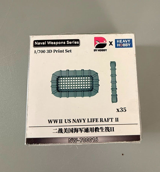 DY Hobby Heavy Hobby 1/700 WWII US Navy Life Raft II 3D Print Set NW-700016.