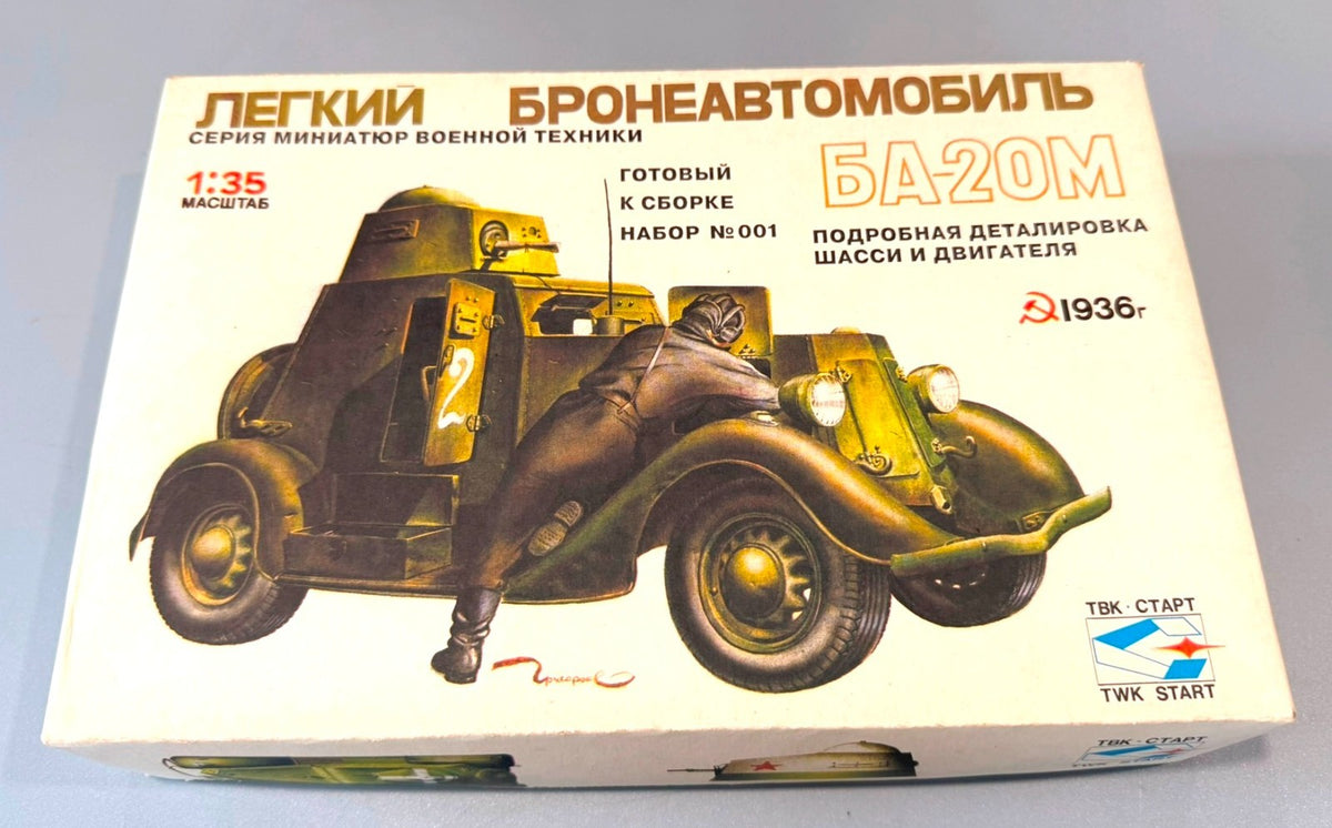 STC Start BA-20M Soviet Light Armored Car 1/35 Plastic Model Kit No. 001