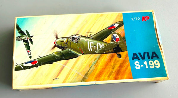 KP Avia S-199 1/72 Scale Model Kit Vintage Kovozávody Prostějov Czech Air Force