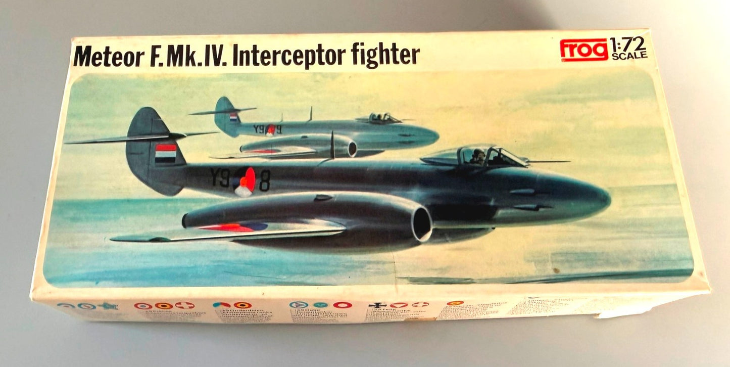 FROG Meteor F Mk IV Interceptor Fighter 1/72 Vintage Model Kit F200