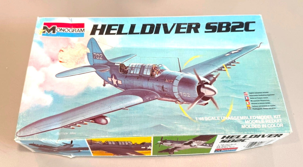 Monogram Helldiver SB2C 1/48 Scale Plastic Model Airplane Kit #6831