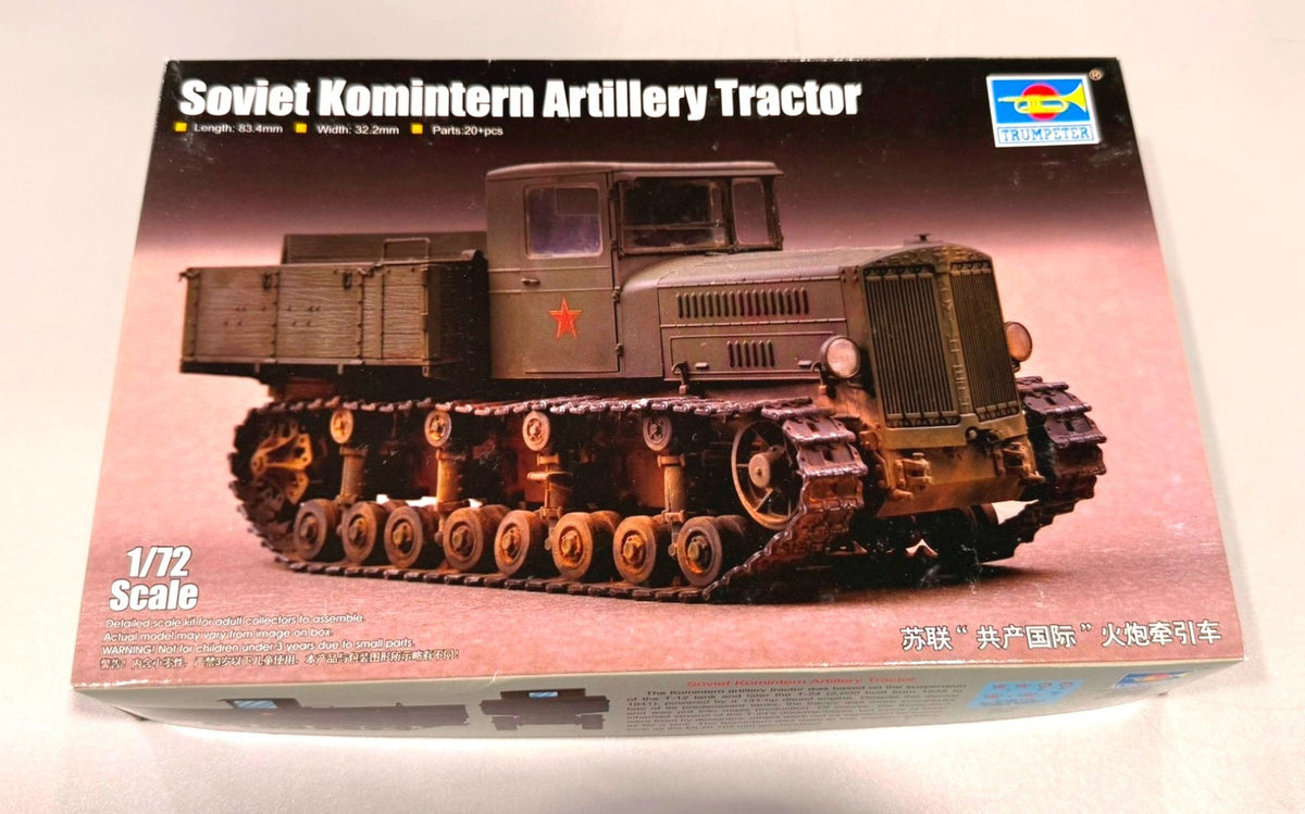 Trumpeter Soviet Komintern Artillery Tractor 1:72 Scale Model Kit #07120