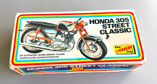 LINDBERG 1223 HONDA 305 STREET CLASSIC MOTORCYCLE MODEL KIT VINTAGE