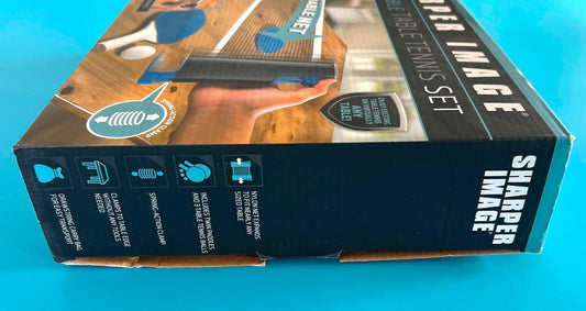 SHARPER IMAGE RETRACTABLE TABLE TENNIS SET