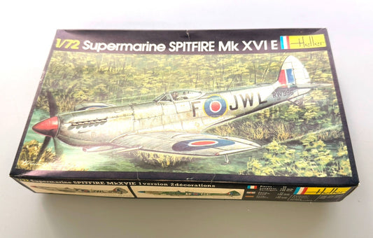 Heller Supermarine Spitfire Mk XVI E No. 282 1/72 Scale Aircraft Model Kit Vinta