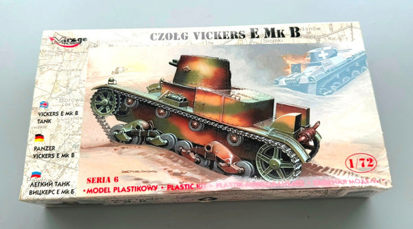 Mirage Hobby Vickers E Mk B Tank 1/72 Plastic Model Kit MG72604
