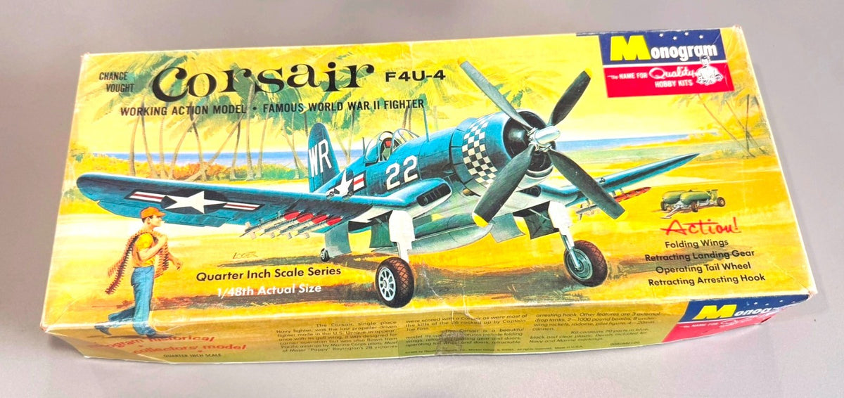 Monogram F4U-4 Corsair WWII Fighter 1/48 Scale Model Kit PA82-149