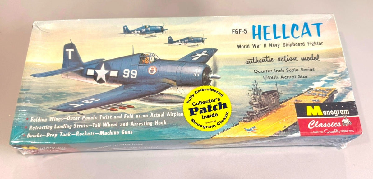 Monogram Classics F6F-5 Hellcat WWII Navy Fighter 1/48 scale Model Kit #85-0080